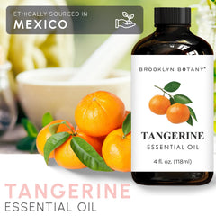 Brooklyn Botany Tangerine amber glass bottle protects potency