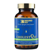 BRUNO MD CholestQ10 bottle front, premium packaging for daily use