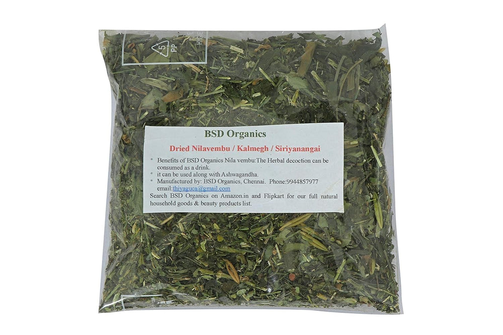 BSD Organics Nilavembu crushed powder for a soothing herbal decoction.