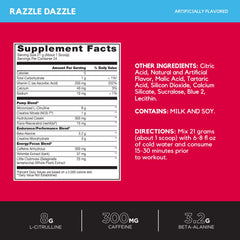 Close-up ingredient label with citrulline and NO3-T in VASO