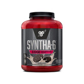 BSN SYNTHA-6 EDGE cookies n cream tub front view, flavorful protein option for daily needs