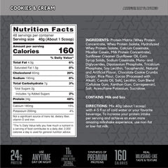 BSN SYNTHA-6 EDGE powder scoop displaying mix texture, versatile daily protein