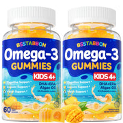 BSSTABBON Kids Omega-3 Gummies bottle ready for easy daily use.
