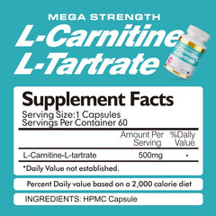 BSYS L-Carnitine vegan capsules ready for gluten-free energy support