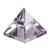 BTMDECOR Clear Quartz Pyramid 1.2 inch for meditation and energy amplification.