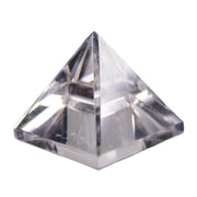 BTMDECOR Clear Quartz Pyramid 1.2 inch for meditation and energy amplification.