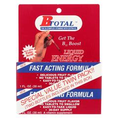 BTotal Sublingual B12 Twin Pack box offering a quick energy mood boost