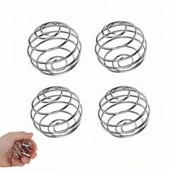 Bubble-Fly mixer ball with spiral design for quick, clump-free shakes.