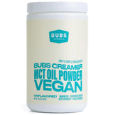 BUBS Naturals MCT Oil Powder bottle front for quick, clean energy.