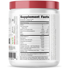 Bucked Up Babe Pre-Workout display showing citrulline and beta-alanine for endurance support