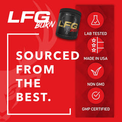 Bucked Up LFG Pre Workout tropical mixed drink hints at refreshing endurance support
