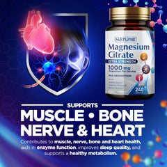 Built by Nature Magnesio Citrato 1000mg dosis diaria, consumo sencillo cada día.