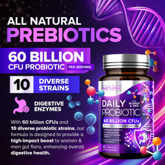 Built by Nature probiotic shelf-stable bottle suitable for travel.