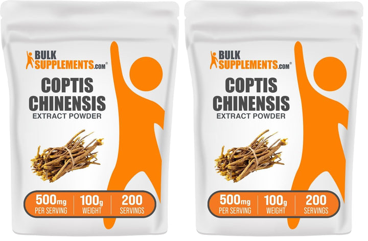 BulkSupplements Coptis Chinensis extract powder bottle for daily wellness support