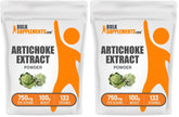 BulkSupplements Artichoke Extract Powder pack view, vegan and gluten-free daily wellness option.