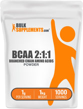 BulkSupplements BCAA 2:1:1 powder pour for easy mixing in workout shakes