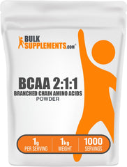 BulkSupplements BCAA 2:1:1 powder pour for easy mixing in workout shakes