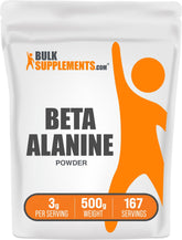 BulkSupplements Beta-Alanine powder bottle ready for endurance-focused workouts.