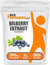 BulkSupplements Bilberry Extract powder tub for daily antioxidant support