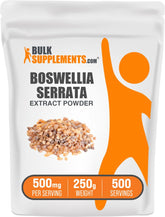 BulkSupplements Boswellia Serrata Extract powder bottle for daily wellness.