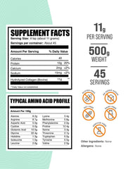 BulkSupplements Collagen Peptides powder scoop for easy blends and beverages