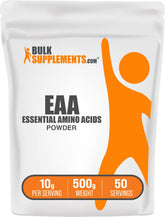 BulkSupplements Essential Amino Acids Powder serving 10g supports post-workout routines