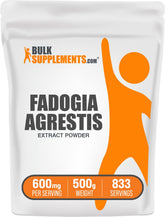 BulkSupplements Fadogia Agrestis extract powder bottle for daily energy support.
