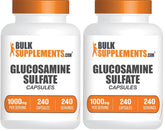 BulkSupplements Glucosamine Sulfate Capsules front bottle for daily joint support