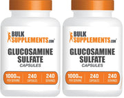 BulkSupplements Glucosamine Sulfate Capsules front bottle for daily joint support