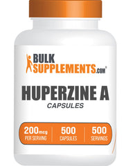 BulkSupplements Huperzine A capsules in a bottle for daily use