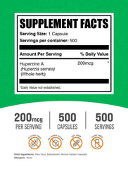Close-up of compact Huperzine A capsule for easy daily use