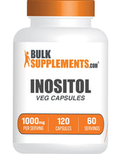 BulkSupplements Inositol capsules bottle for daily wellness support.