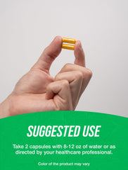 BulkSupplements Lutein capsules in hand suggest simple daily wellness routine.