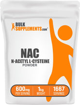 BulkSupplements NAC powder bottle pouring for easy daily use and consistent dosing