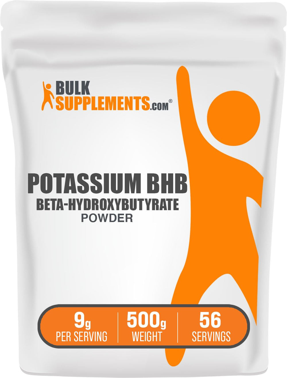 BulkSupplements Potassium BHB Powder bottle for easy daily use in shakes