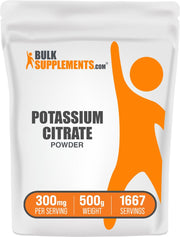 BulkSupplements Potassium Citrate Powder tub ready for hydration support.