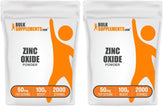 BulkSupplements Zinc Oxide Powder bottle for easy daily mineral intake.