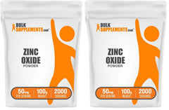 BulkSupplements Zinc Oxide Powder bottle for easy daily mineral intake.