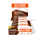 Bulletproof chocolate chip cookie dough bars in a 12-count box for easy on-the-go energy