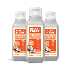 Bulletproof Coconut Brain Octane bottle front view for sustained energy