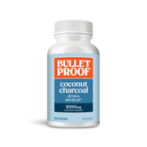 Bulletproof Coconut Charcoal Detox bottle showcases 90-count capsules for digestive comfort