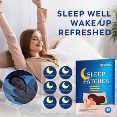 BULPOL Sleep Patches applied to the arm demonstrates quick, simple nightly use.