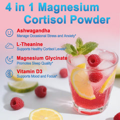 Bunkell Cortisol Powdered Drink Mix packet close-up showing convenient daily sachet.