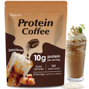 Buporai Protein Coffee Powder packaging with caramel twist for keto-friendly energy