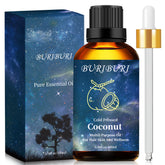 BURIBURI Coconut Essential Oil 100ml bottle front view for premium aroma