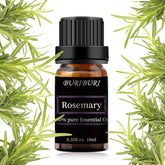 BURIBURI rosemary oil in amber bottle for diffusion and aromatherapy blends.
