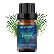 BURIBURI Vetiver oil in amber bottle ready for diffusion and DIY blends.