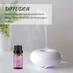 BURIBURI violet oil for bath and massage with soothing aroma.