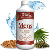 Buried Treasure Men's Prostate Complete bottle front for daily supplement use.