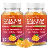 BVIVLOO Calcium Gummies orange bottle supports bone health with D3 and K2.